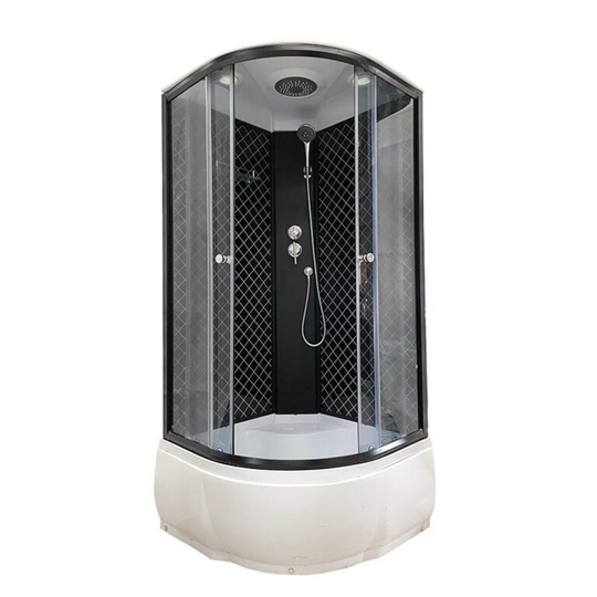 Душевая кабина Дана 22С 100x100x215 черный ромб