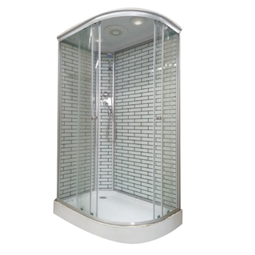 Душевая кабина Дана 35К L/R 120x80x215 белый кирпич