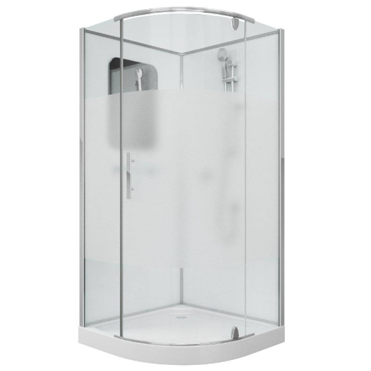 Душевая кабина Grossman GR171 90x90x205 без крыши с матовой вставкой