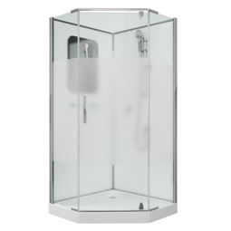 Душевая кабина Grossman GR170D 100x100x205 без крыши с матовой вставкой