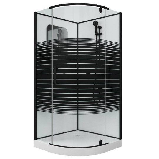 Душевая кабина Grossman GR270 100x100x205 без крыши стекло с рисунком