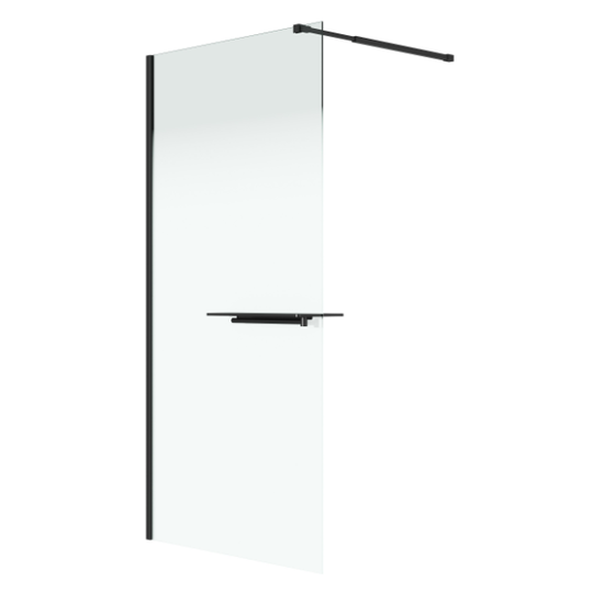 Душевая перегородка Niagara Nova NG-582-10Black 100x200 стекло белый градиент
