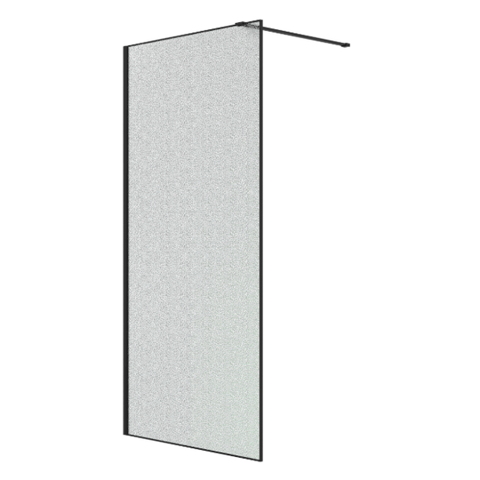 Душевая перегородка Niagara Nova NG-781-90Black 90x200 эффект битого стекла