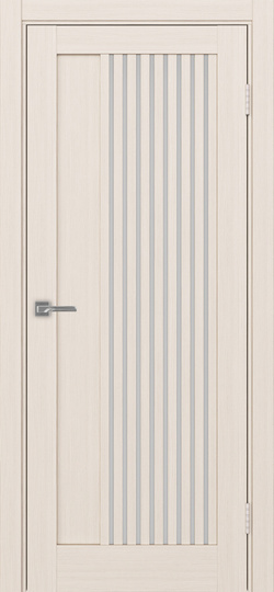 Межкомнатная дверь OPorte Турин 544.12 Ясень перламутровый стекло мателюкс