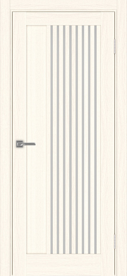 Межкомнатная дверь OPorte Турин 544.12 Ясень светлый стекло мателюкс