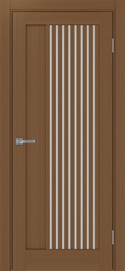 Межкомнатная дверь OPorte Турин 544.12 Орех стекло мателюкс