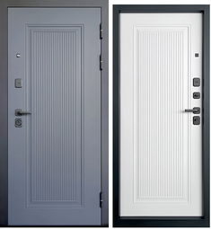 Входная дверь Промет Лайн Арфа Веллюто Оскуро/Веллюто Бланко