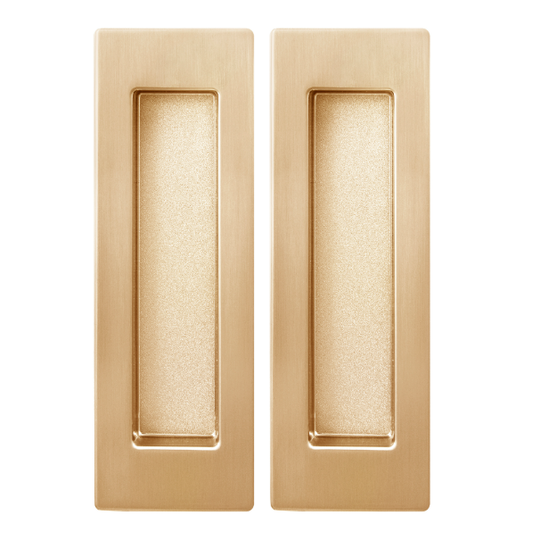 Ручка для раздвижной двери прямоугольная флорентийское золото