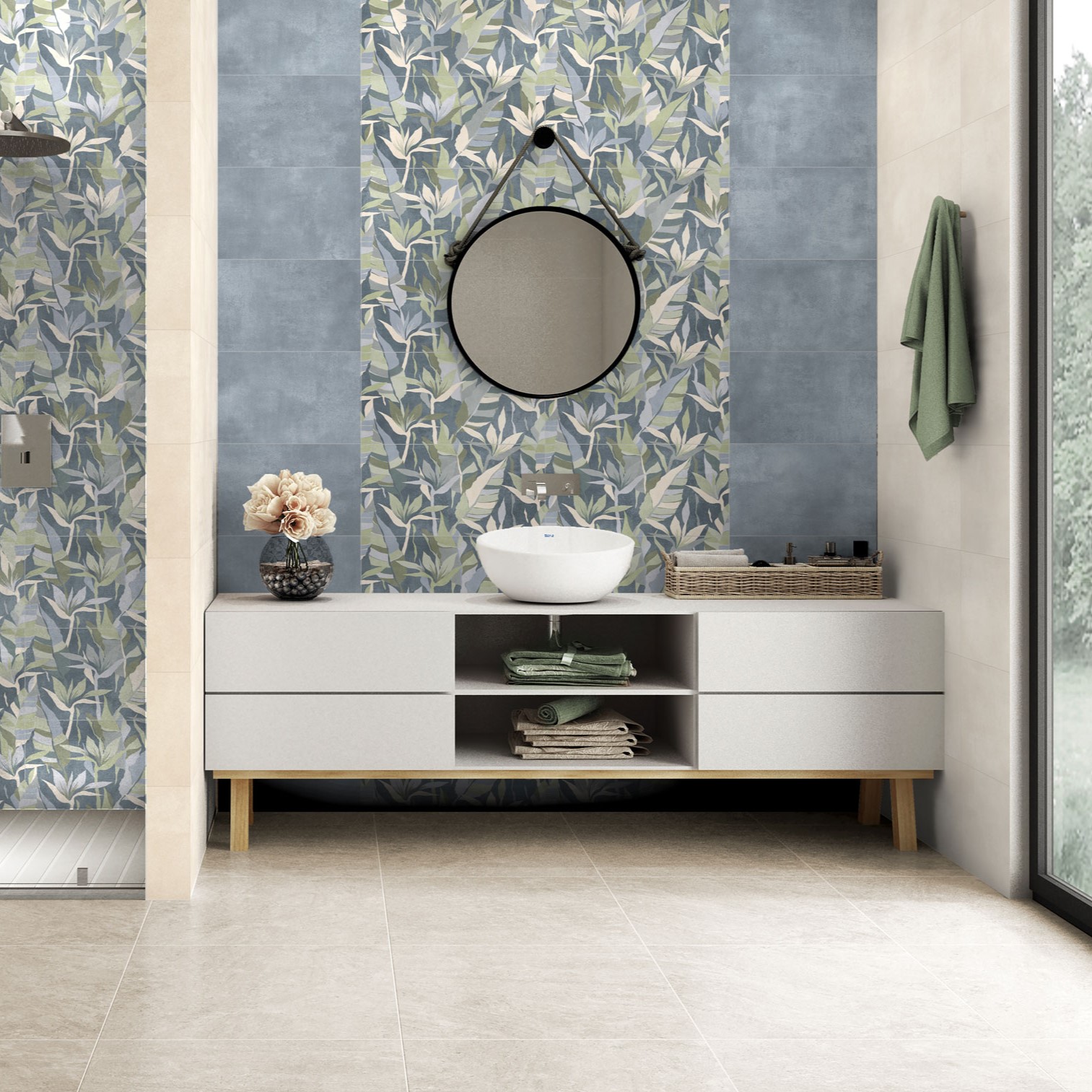 Плитка Global Tile Доминика / Dominica синяя
