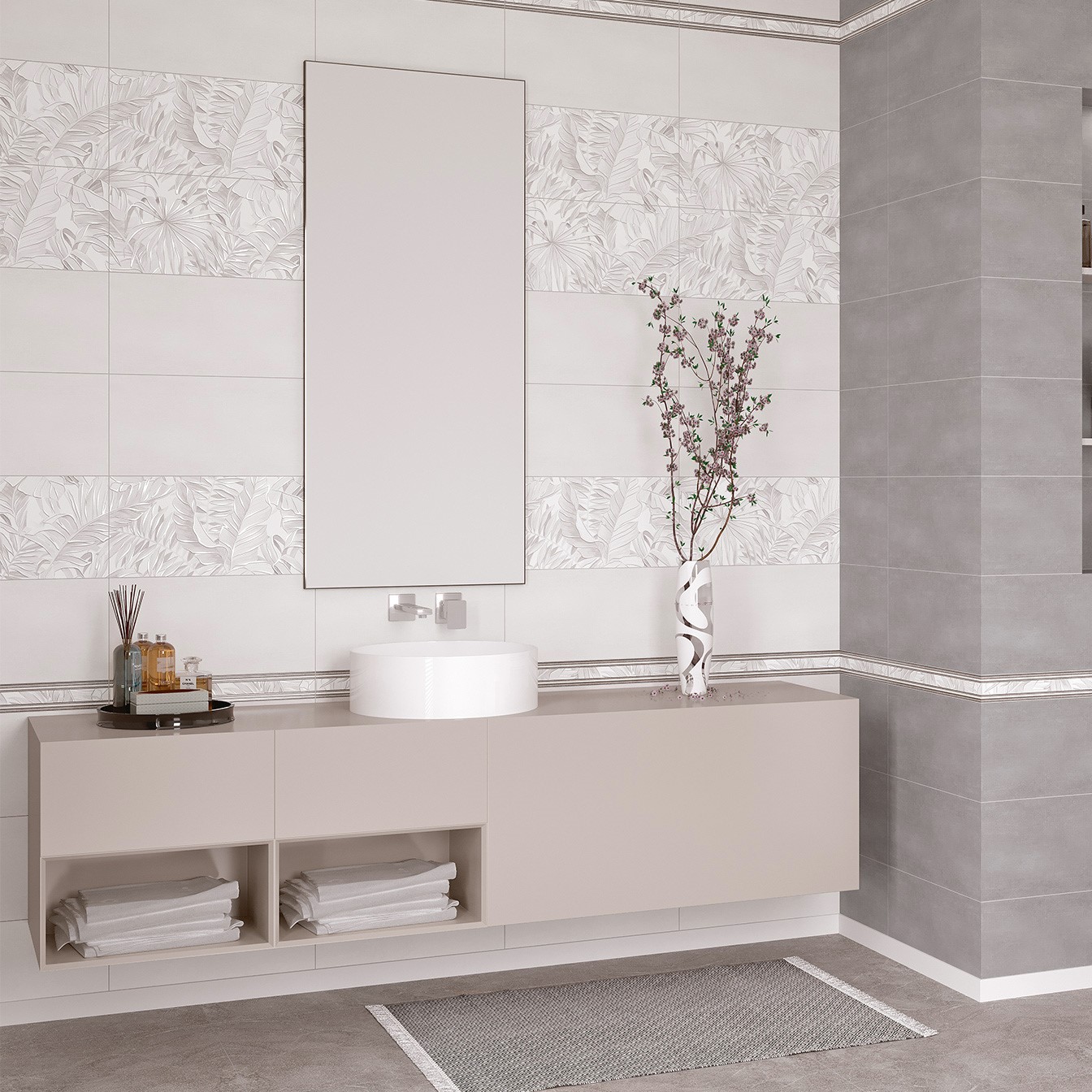 Плитка Alma Ceramica Bonita серая