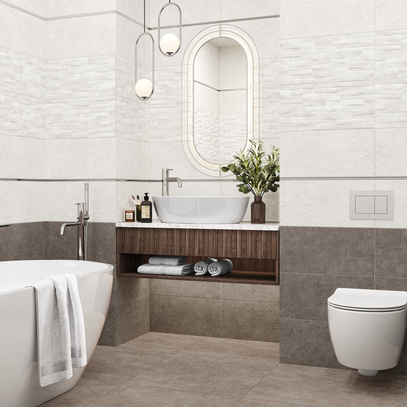 Плитка Alma Ceramica Дискавер бежевая